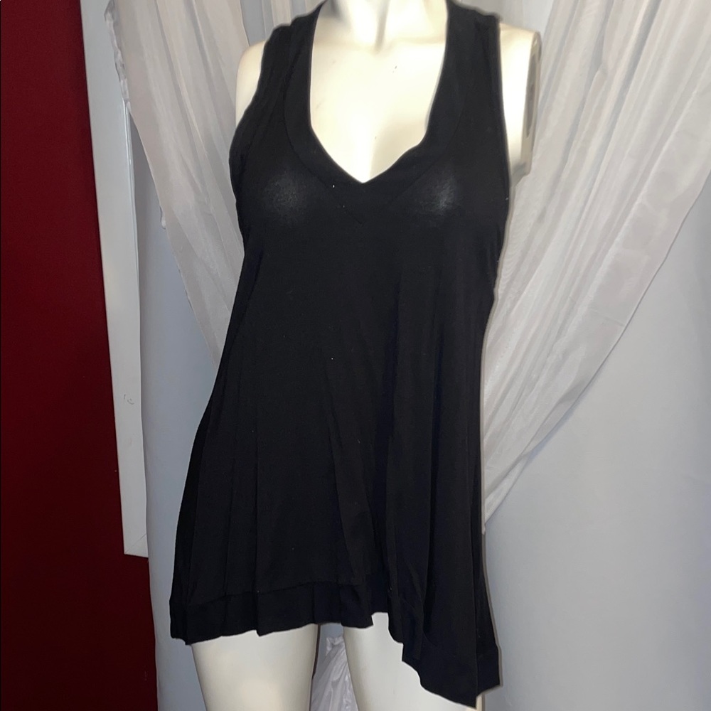 Guess Black V-Neck Tank Top